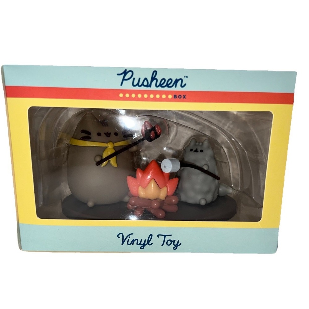 (5/B24)Pusheen Box Summer 2020 Vinyl Figure Campfire and Plush - Open‎ Box